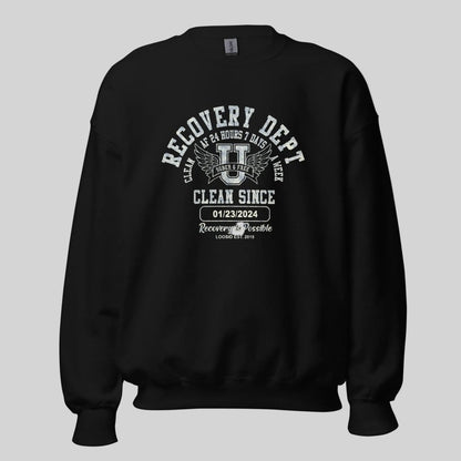Clean Since Collegiate Recovery Hoodie lifestyle view (view 5)