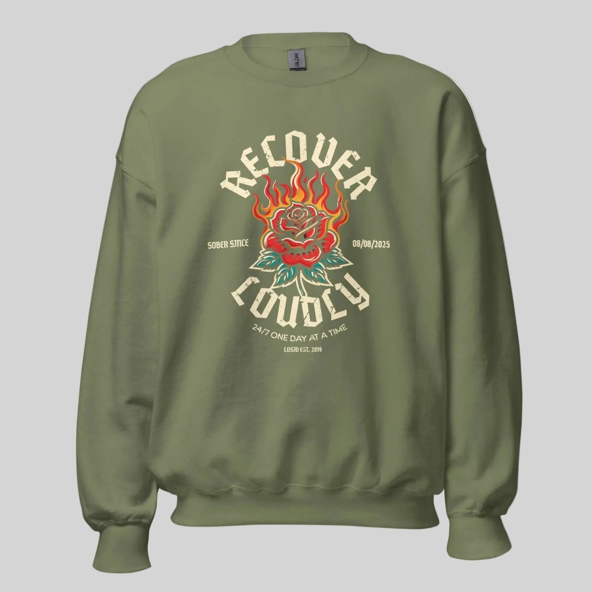 Sobriety Recovery Hoodie graphic detail (view 14)