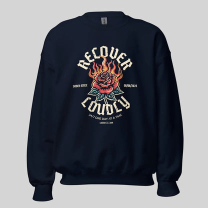 Sobriety Recovery Hoodie side view (view 6)