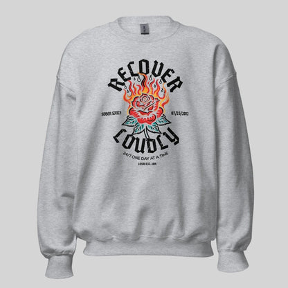 Sobriety Recovery Hoodie close-up view (view 22)