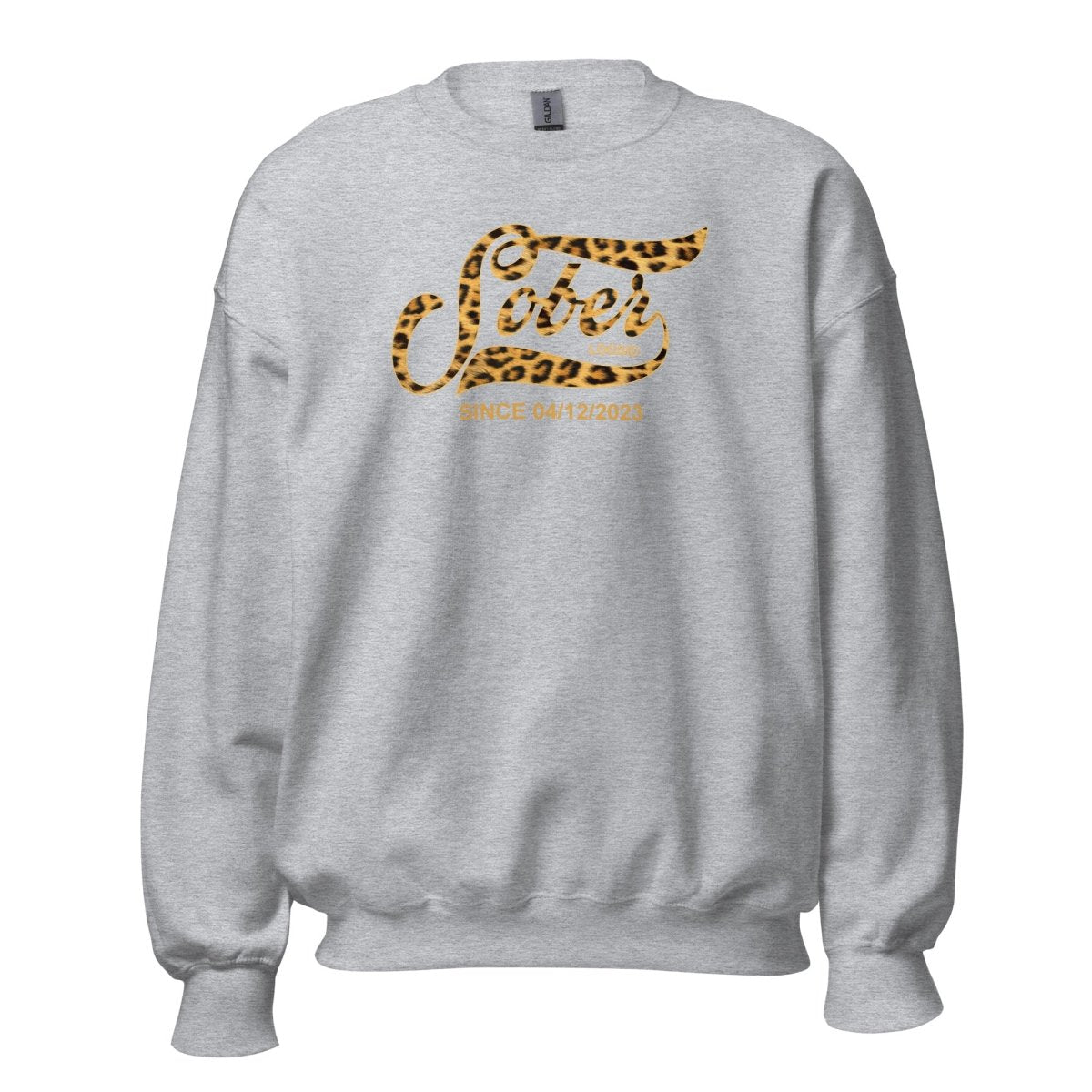 Leopard Sober Since Recovery Hoodie product photo (view 10)