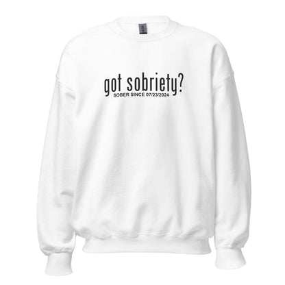 Women’s Sober Hoodie celebrating progress in sobriety journey
