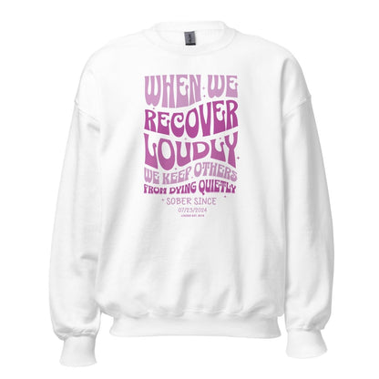 sobriety sweatshirt recovery pride clothing