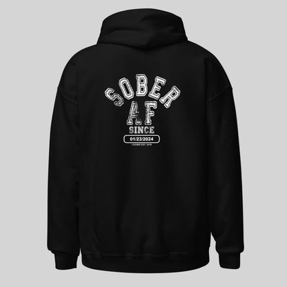 timeless sober lifestyle recovery hoodie