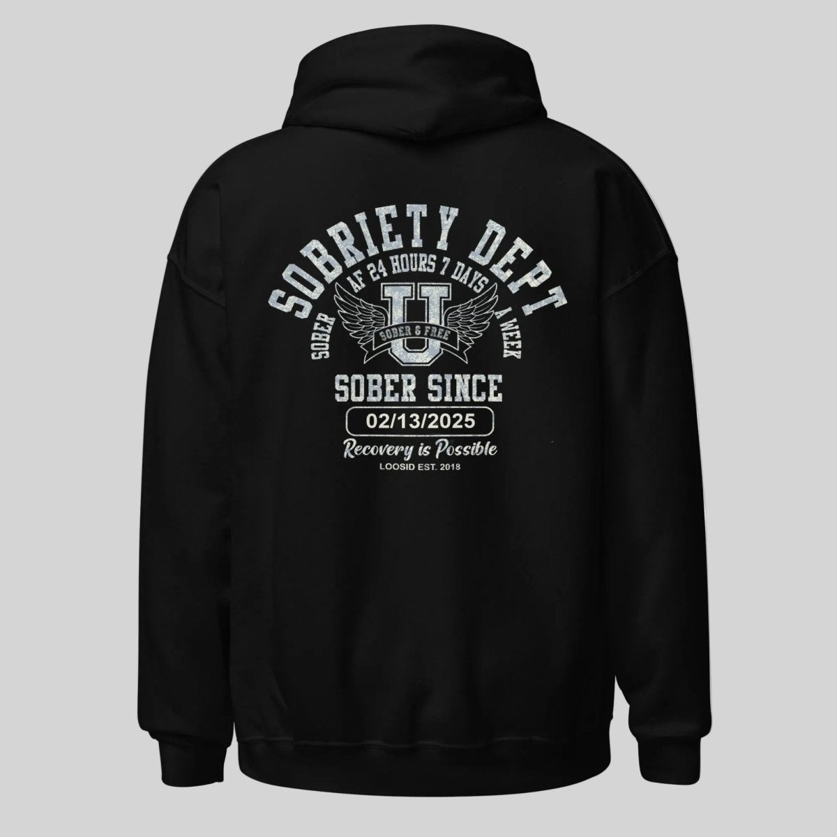 classic personalized sobriety gifts recovery hoodie