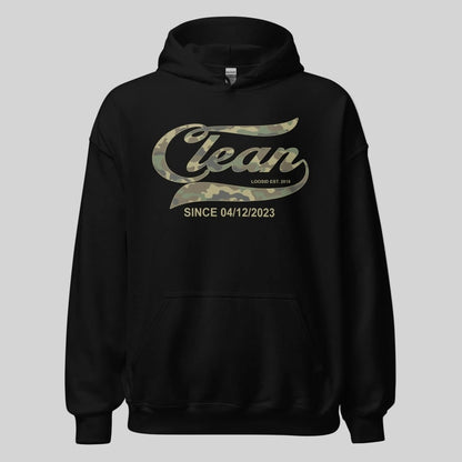Clean Since Camo Recovery Hoodie lifestyle view (view 5)