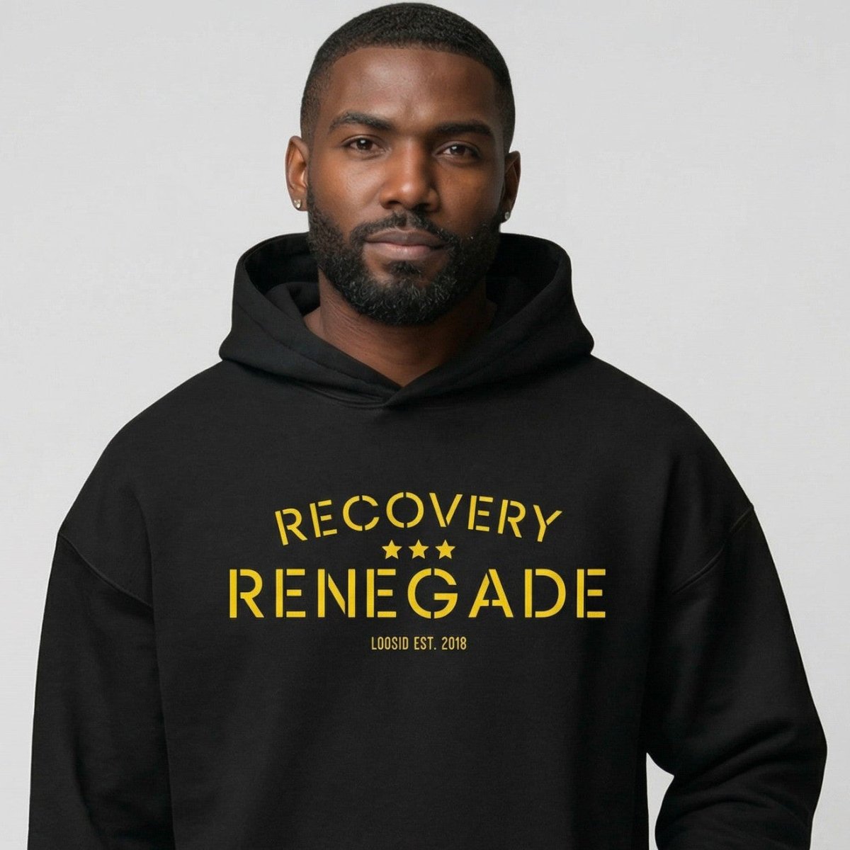 Loosid Thankful Recovery Renegade Recovery Hoodie featuring the design