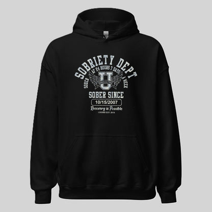 Recovery Hoodie | Unisex Sobriety Dept