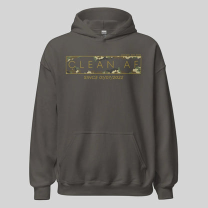 Clean AF Camo Recovery Hoodie packaging detail (view 8)