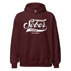 Ultra-soft recovery hoodie celebrating sobriety journey