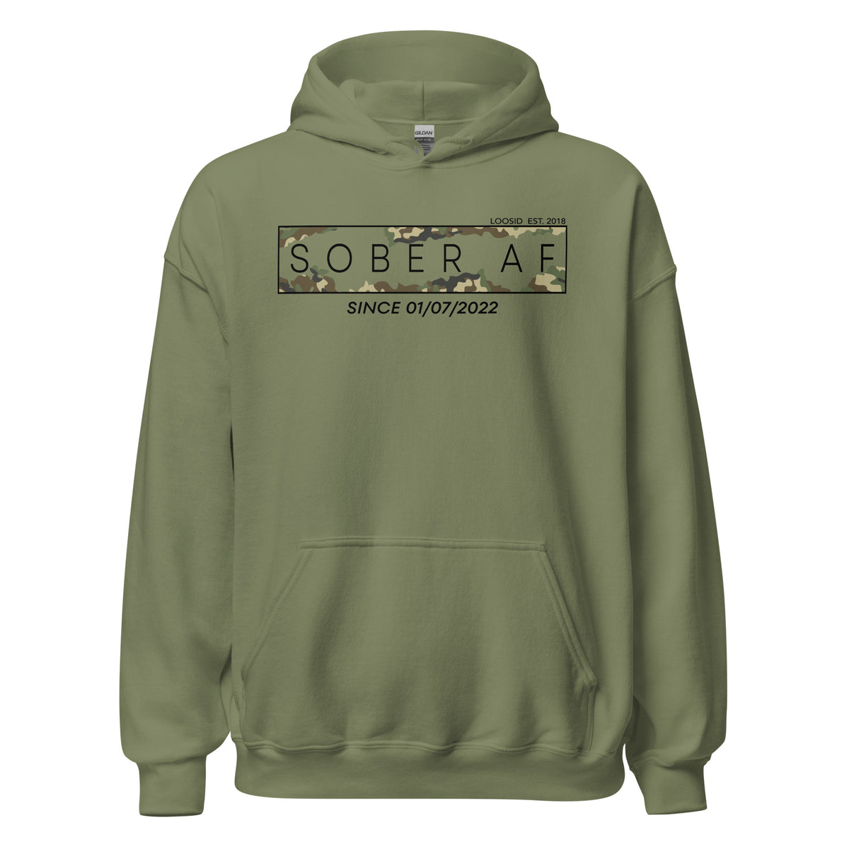 Customizable recovery hoodie for those in recovery