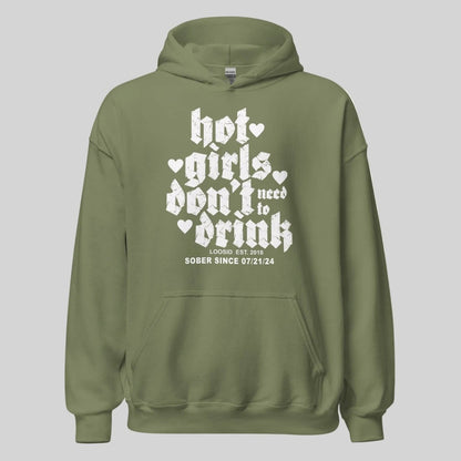 Hot Girls Don't Drink Recovery Hoodie packaging detail (view 18)