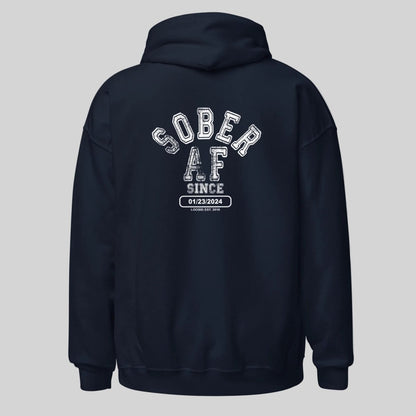 structured sober lifestyle recovery hoodie