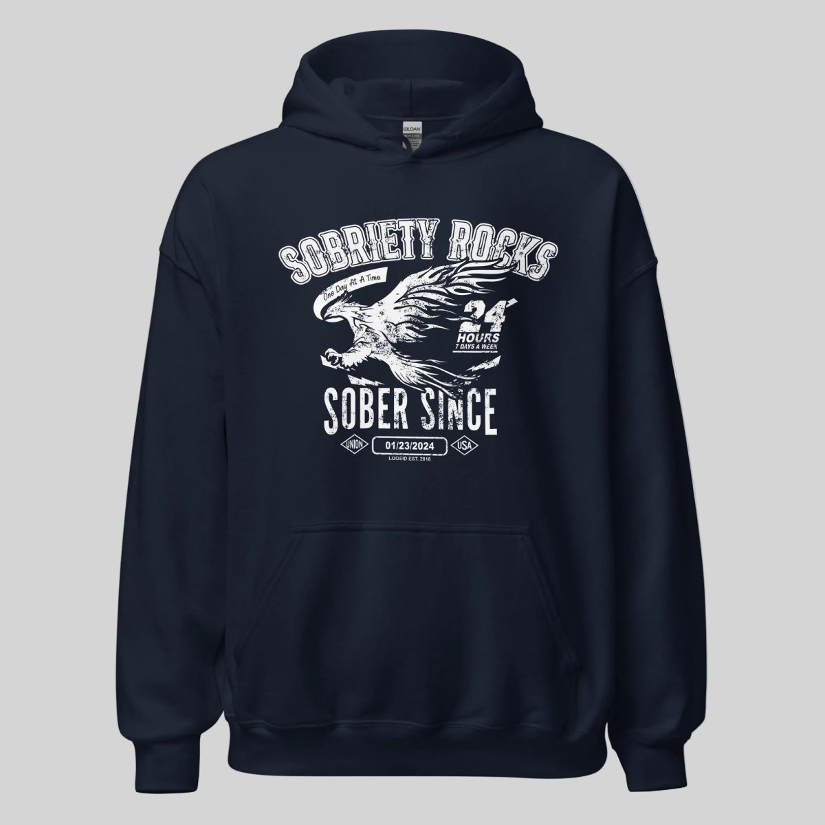 recovery hoodie sober apparel item