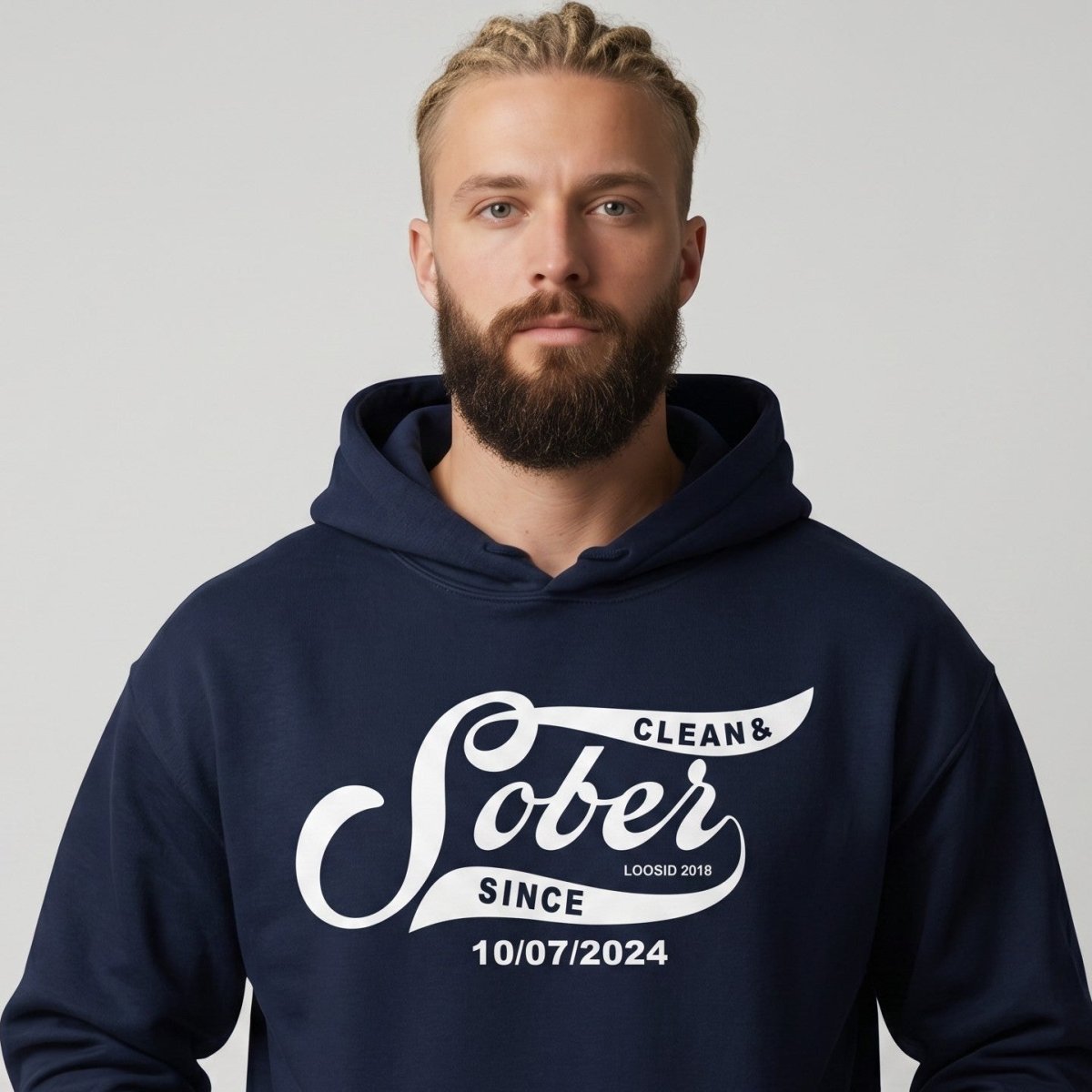 Recovery Hoodie | Sober Since Men's Hoodie with Custom Sobriety Date