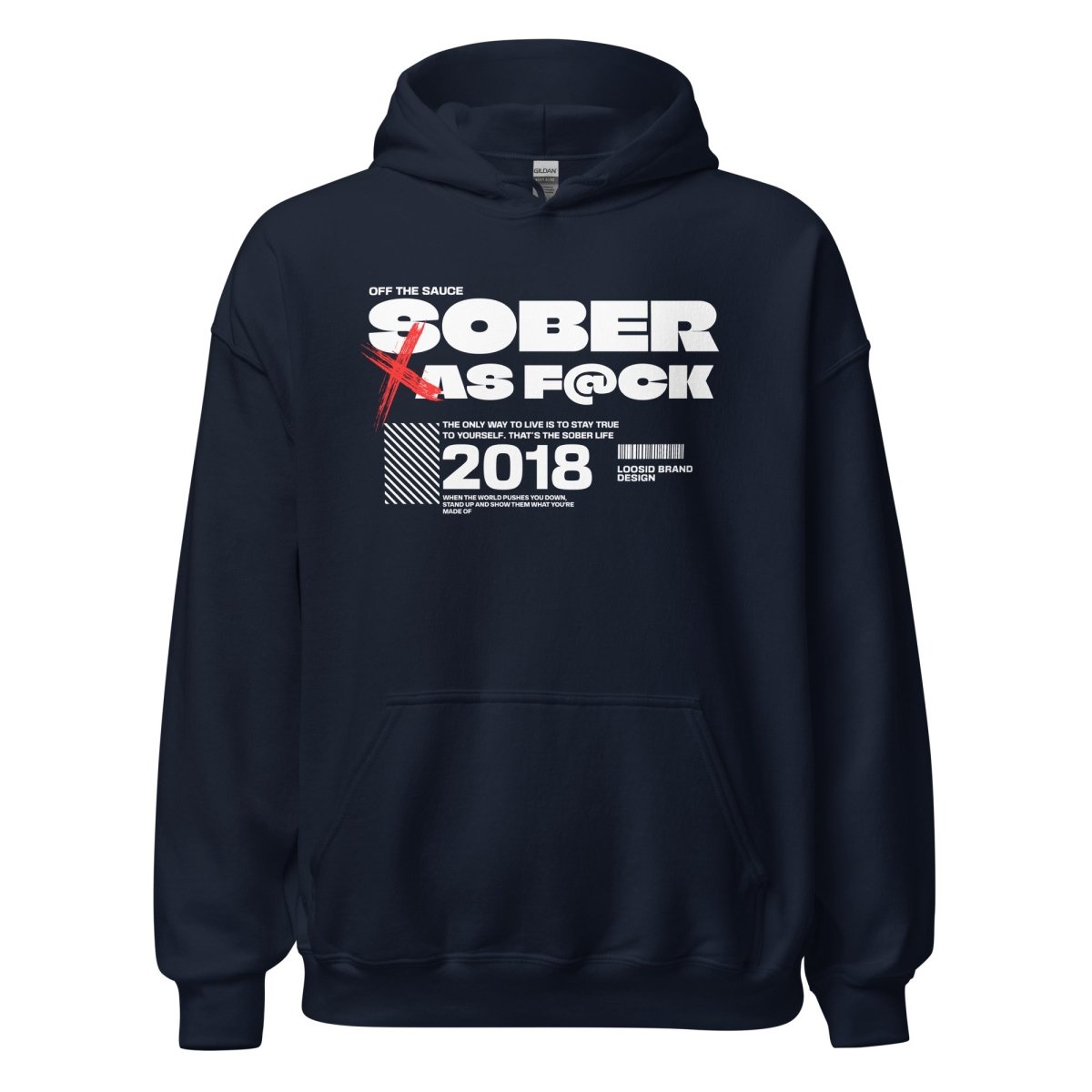 Sober As F*ck Recovery Hoodie product photo (view 20)