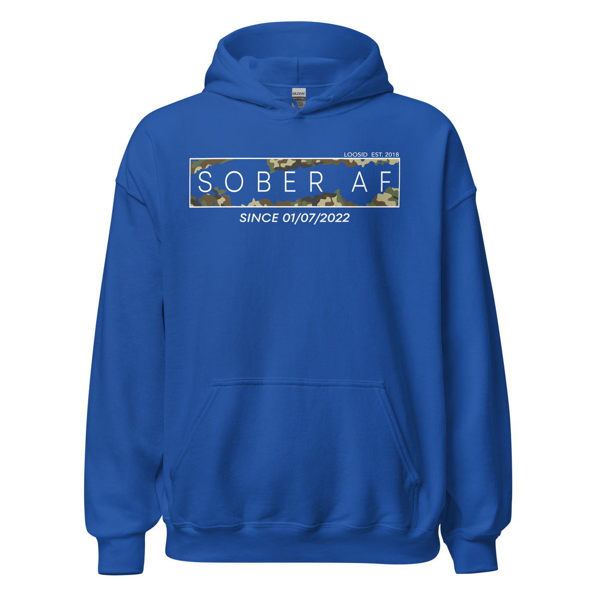 Recovery hoodie for individuals celebrating sober living