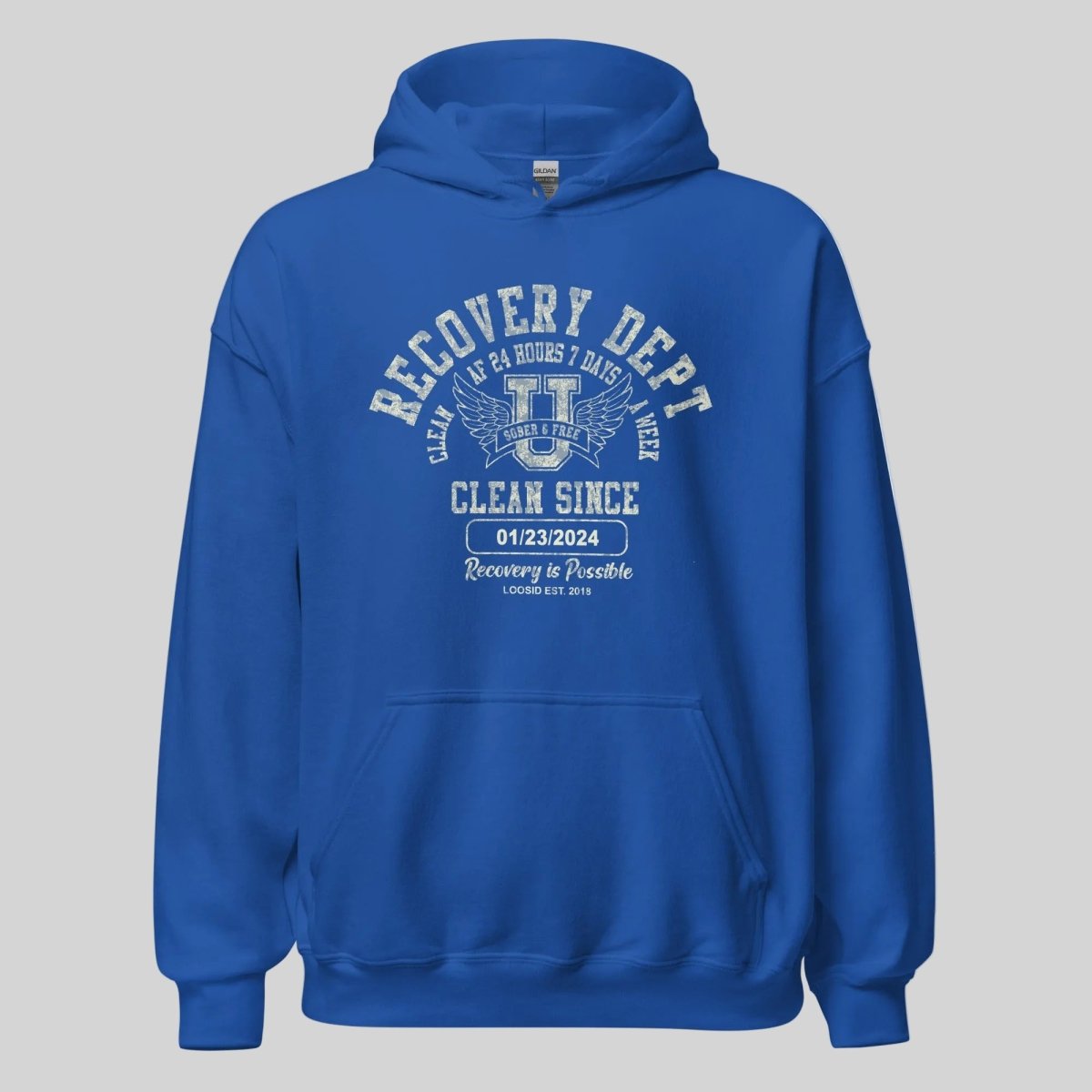 Recovery Dept Recovery Hoodie featuring the design (view 11)