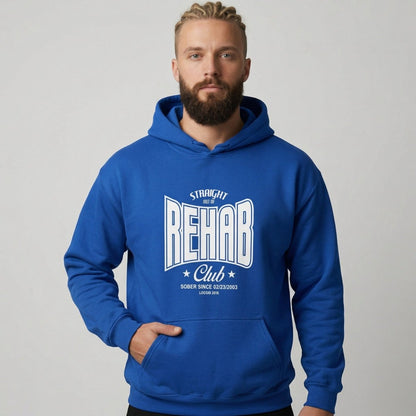 Recovery Hoodie | Men's Rehab Hoodie with Personalized Date