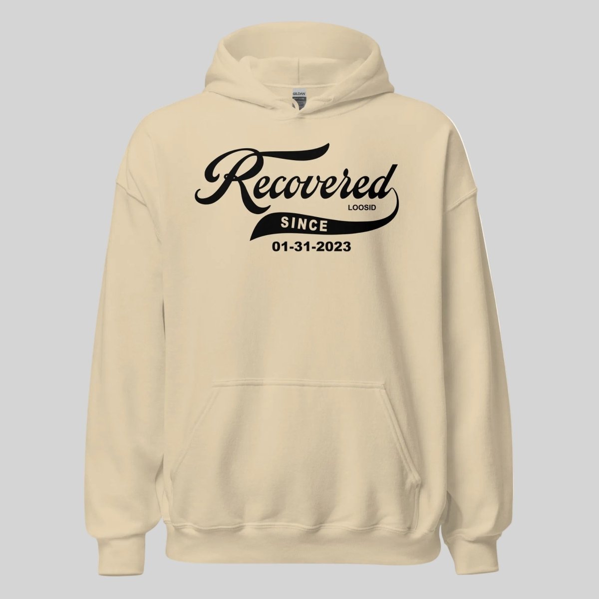 Recovered Since Recovery Hoodie close-up view (view 22)