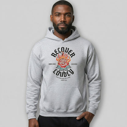 Recovery Hoodie | Recover Loudly Custom Sobriety Date Hoodie