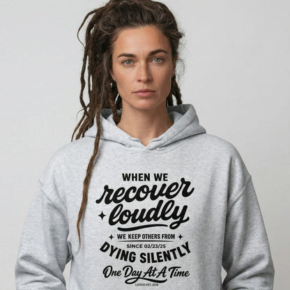 When we recover loudly Recovery Hoodie packaging detail (view 18)