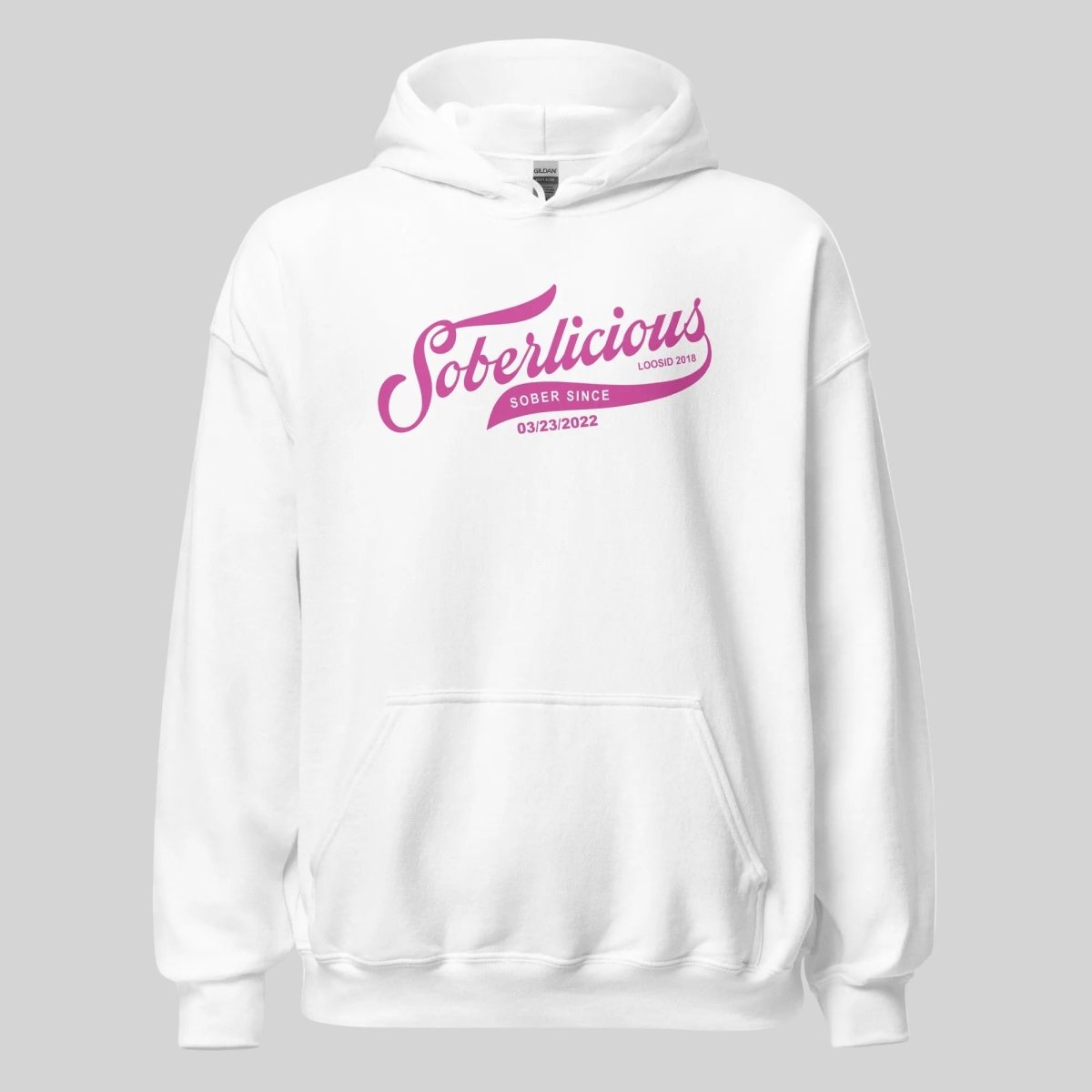 Soberlicious Recovery Hoodie lifestyle view (view 5)
