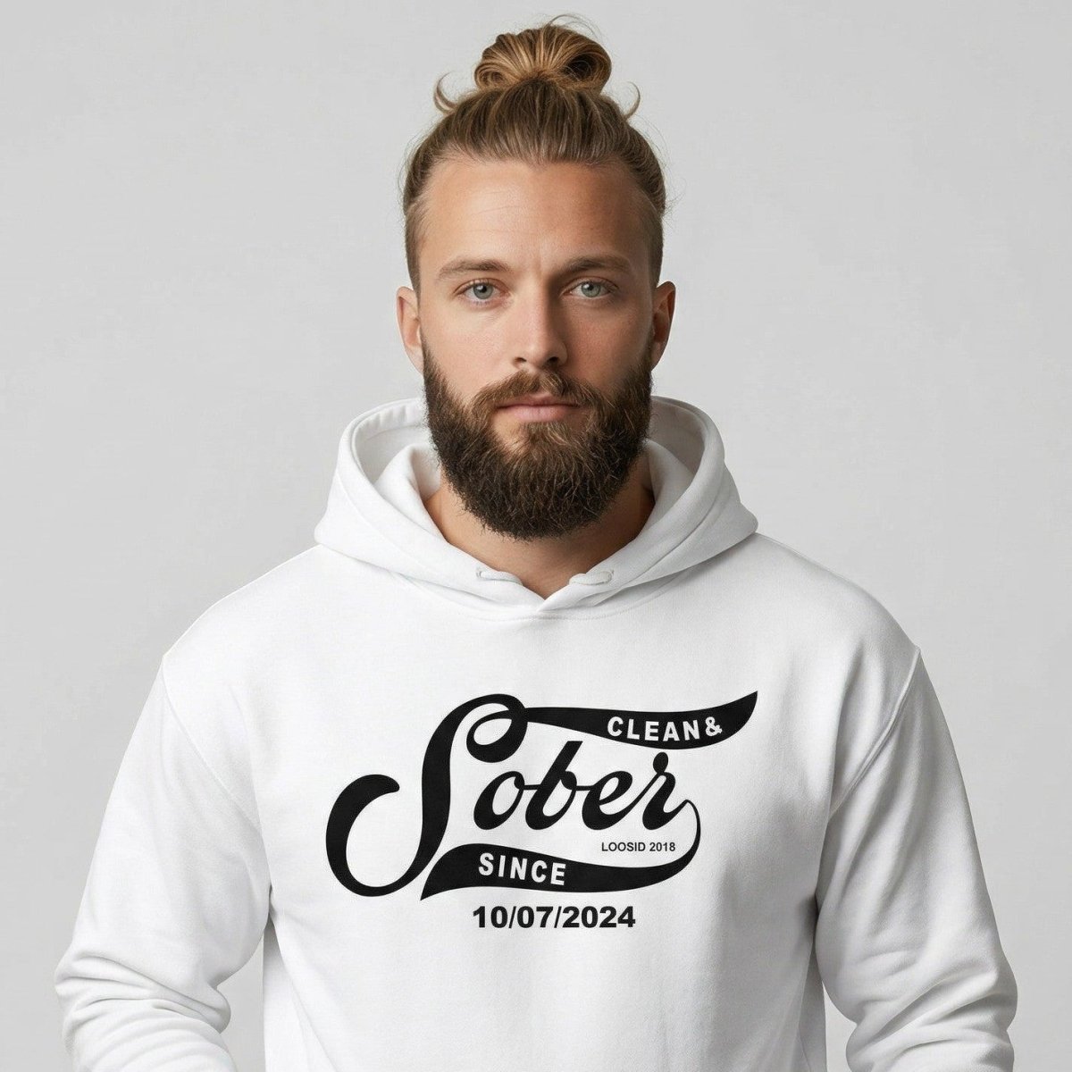 Recovery Hoodie | Sober Since Men's Hoodie with Custom Sobriety Date