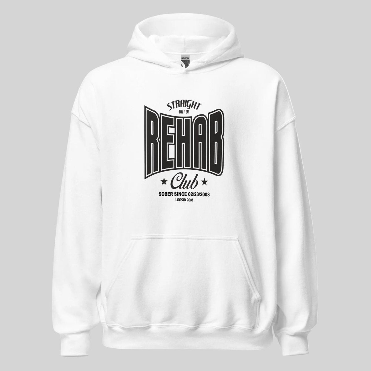 Rehab Recovery Hoodie back view (view 17)