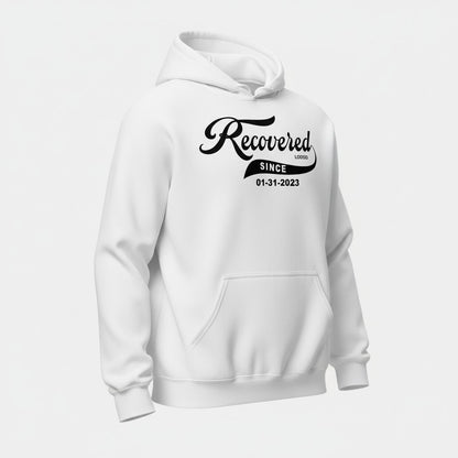 Recovered Since Recovery Hoodie back view (view 27)
