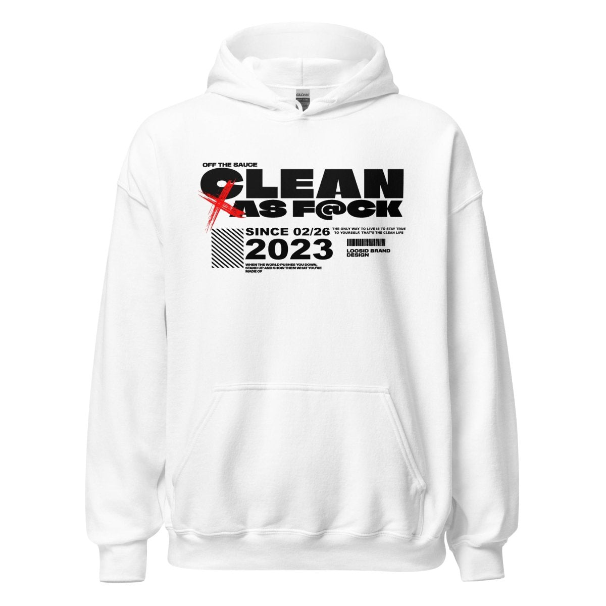 Clean As F*ck Recovery Hoodie back view (view 17)