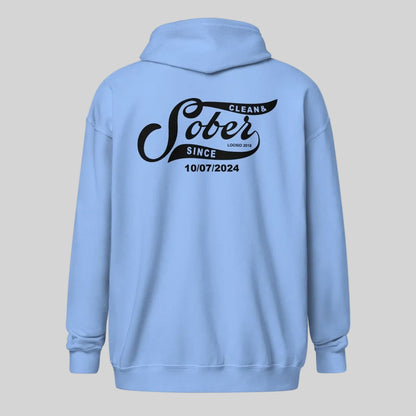 Sober Since Recovery Hoodie fit detail (view 29)