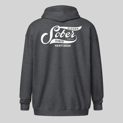 Sober Since Recovery Hoodie back view (view 17)