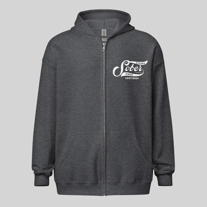 Sober Since Recovery Hoodie lifestyle view (view 15)