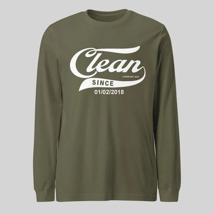 Clean Since Long Sleeve Sober T Shirt graphic detail (view 14)