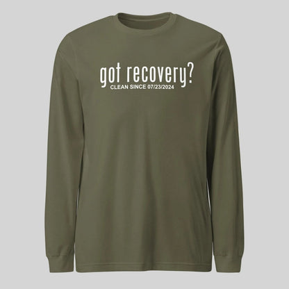 Got Recovery Long Sleeve Sober T Shirt lifestyle view (view 15)