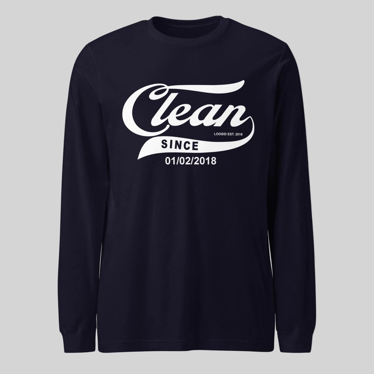 Clean Since Long Sleeve Sober T Shirt packaging detail (view 18)