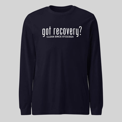 Long Sleeve Clean Sober T Shirt back view (view 7)