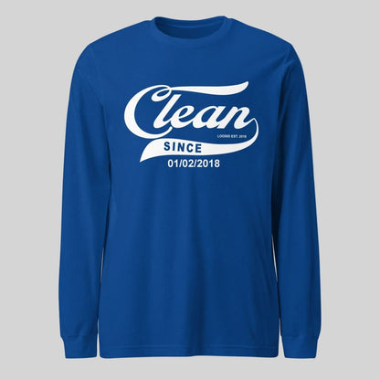 Clean Since Long Sleeve Sober T Shirt side view (view 26)