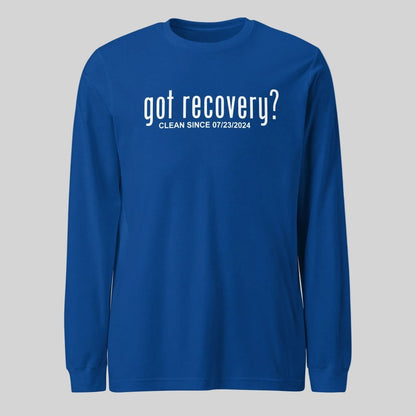 Long Sleeve Clean Sober T Shirt fit detail (view 19)
