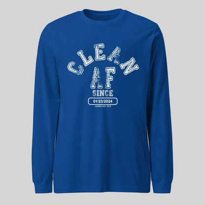 Clean AF Long Sleeve Sober T Shirt fit detail (view 19)