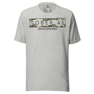 Personalized Sober T Shirt as a recovery milestone keepsake