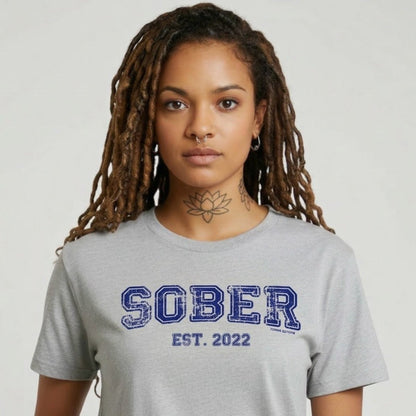Sober Women's Recovery Is Possible Sober T Shirt close-up view (view 12)