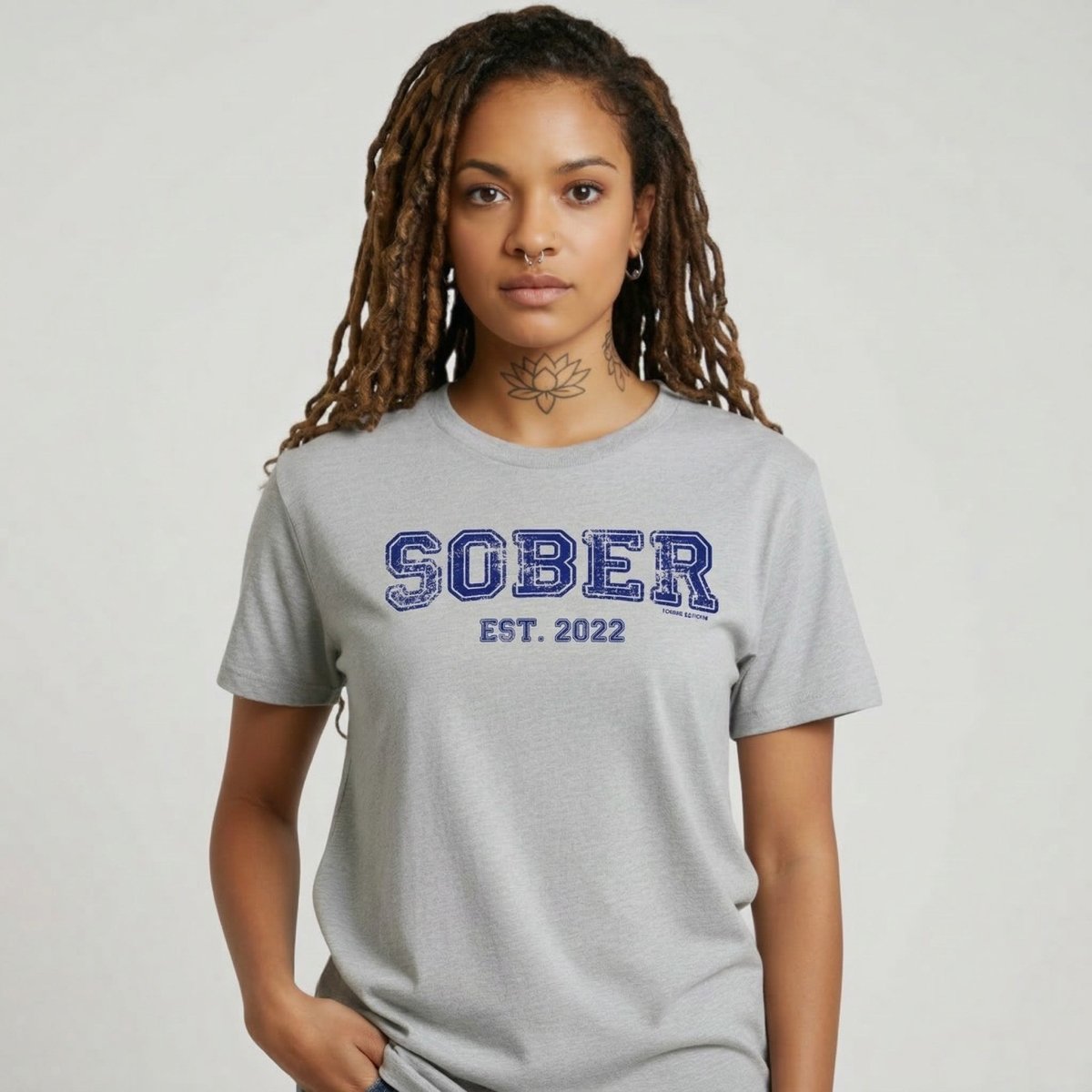 Sober Women's Recovery Is Possible Sober T Shirt flat lay styled image (view 13)