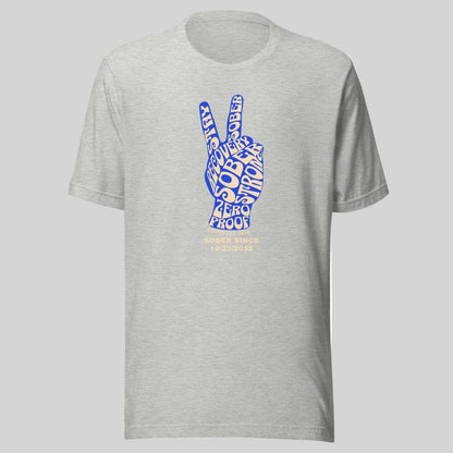 Peace & Sober Sober T Shirt close-up view (view 12)