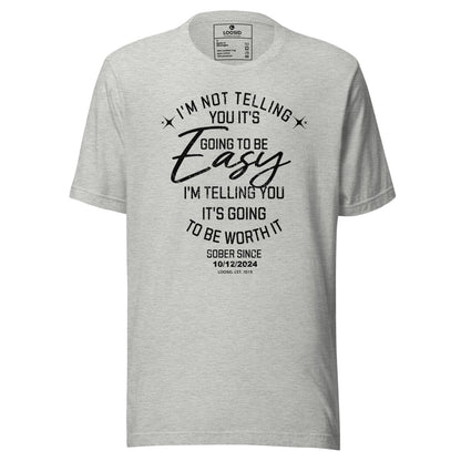 I'm Not telling Sober T Shirt graphic detail (view 24)