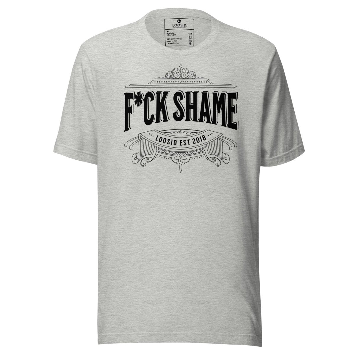 F*ck Shame Sober T Shirt graphic detail (view 14)