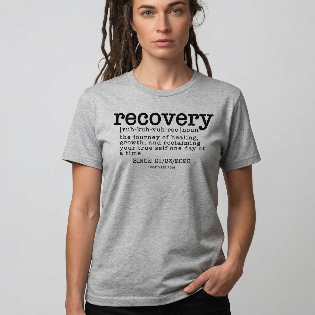 Recovery definition women Sober T Shirt product photo (view 10)