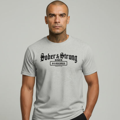 Sober & Strong Sober T Shirt fit detail (view 19)