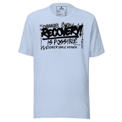 sober t shirt recovery is possible personalized apparel